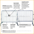 barreira de controle de multidão de aço